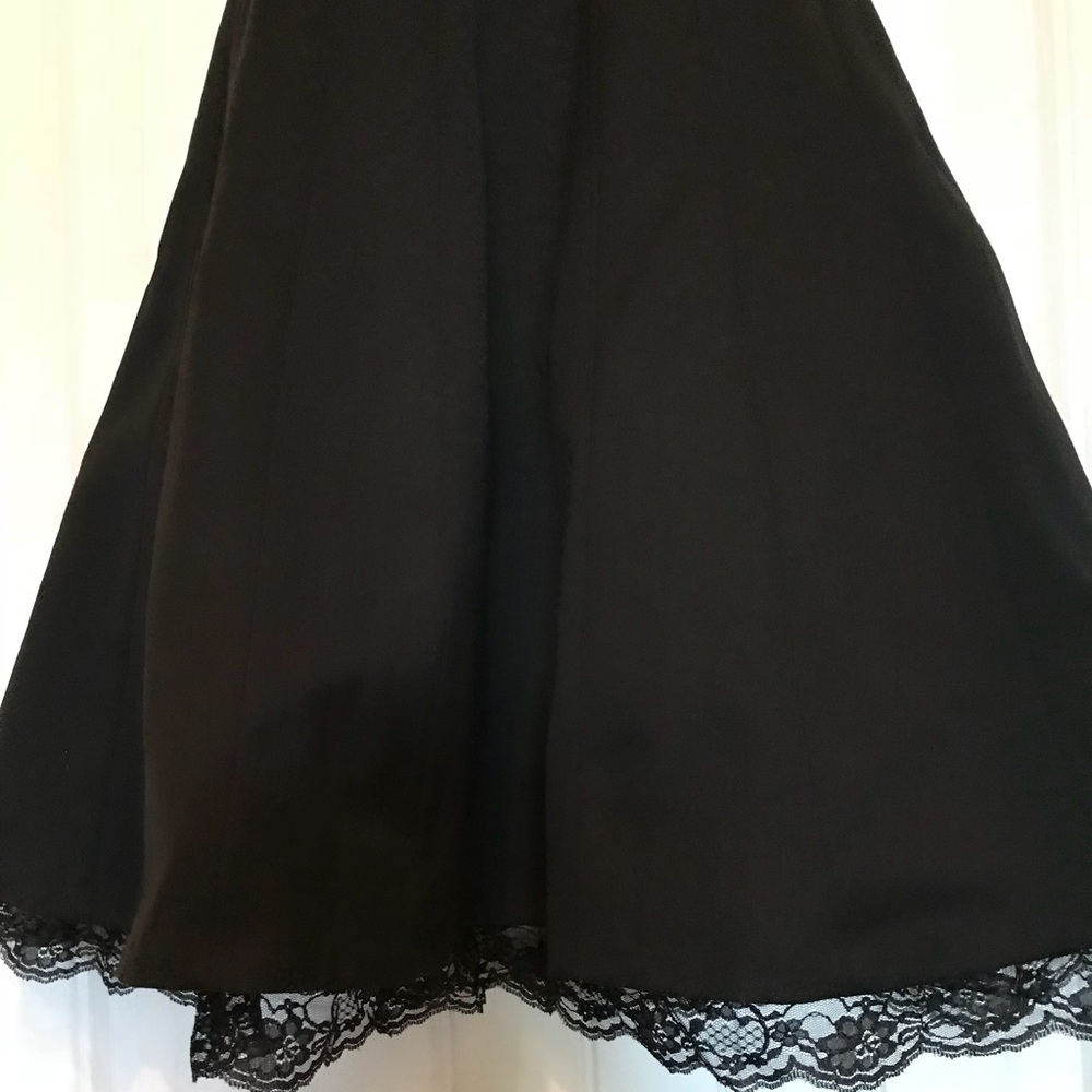 Express Elegant Black Strapless Dress - Picture 2 of 4